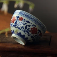 %e2%98%85and white porcelain underglaze red twined branch single person tea master cup ceramics jingdezhen pure hand painted
