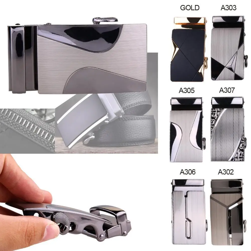 Мужские автоматические ремни из сплава с пряжкой кожаные поясные Храповые