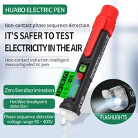 ht100 high quality intelligent non contact voltage detector lcd screen three phase rotation indicator voltage tester test pencil