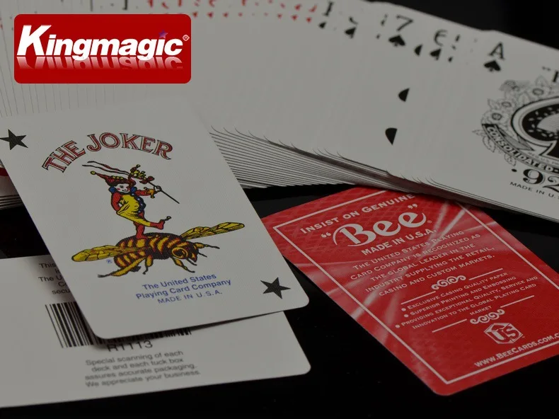 1 шт. Высококачественная пчелиная колода красные или синие Волшебные игральные