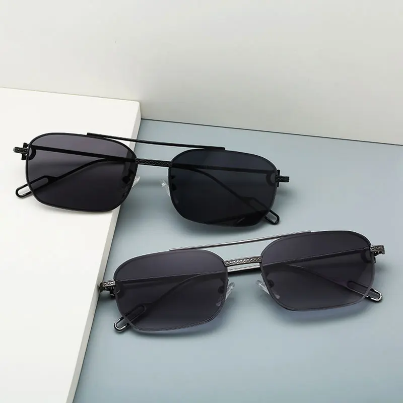 

NEW Small Square Sunglasses 2021 Men Fashion Women retro metal frame sunglasses zonnebril UV400