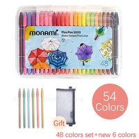 12243648 monami plus pen 3000 color gel pen fiber tip korean stationery art markers diary diy supplies gift writing drawing