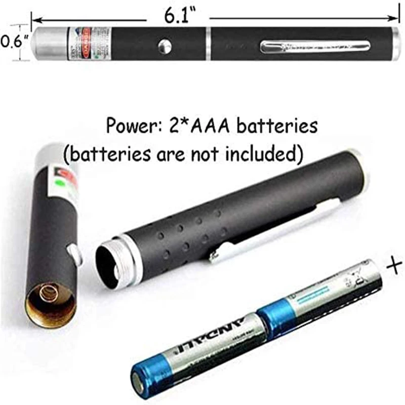 

3PC Funny Pet LED Laser Cat Toy 5MW Green Red Blue Dot Laser Light Pointer Laser Pen Interactive Toy Cat Stick Cat Toys