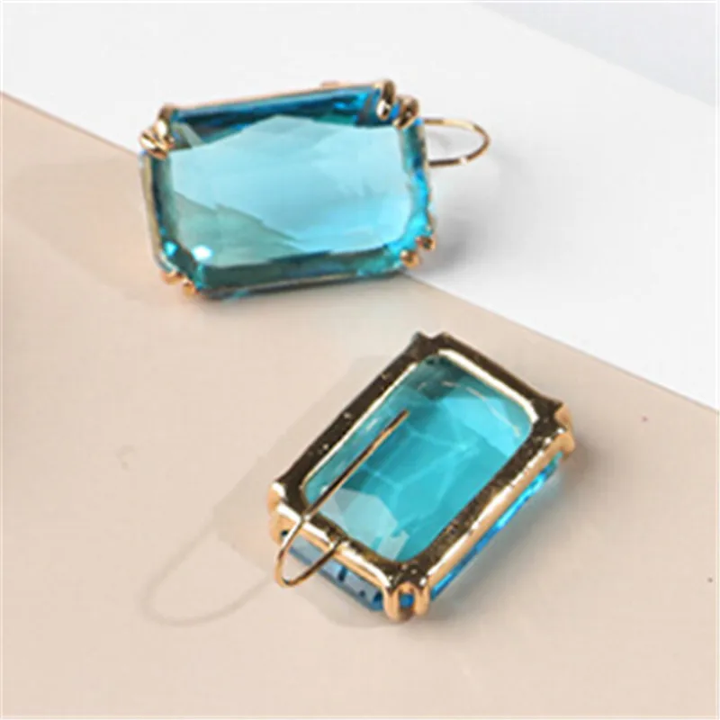 Прозрачные полимерные Подвесные серьги для женщин богемные модные