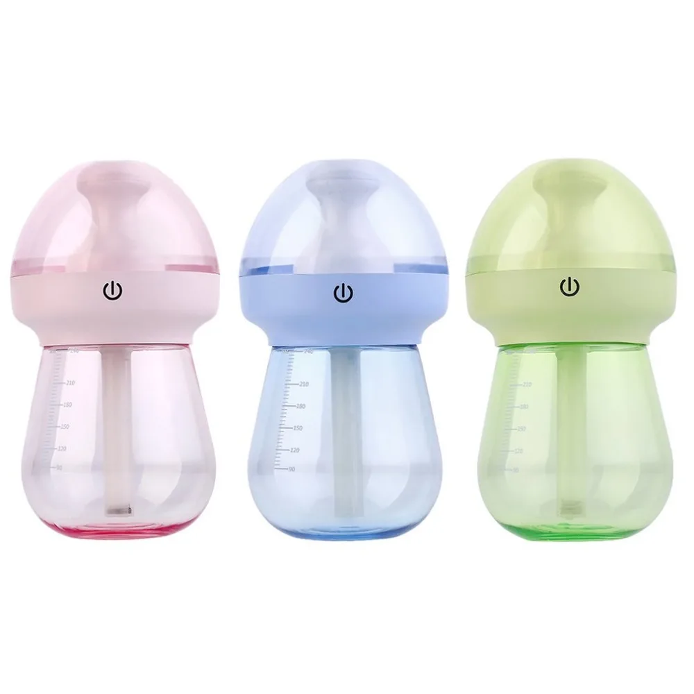 240ML Portable USB Charging Air Humidifier LED Night Light Home Office Car Humidifiers Mist Maker Purifier |