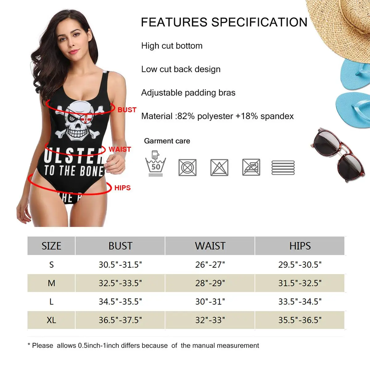

Hot Sale Ulster Flag (3) women sexy Bikinis Swimsuit Unique Swimwear Country Beach wear