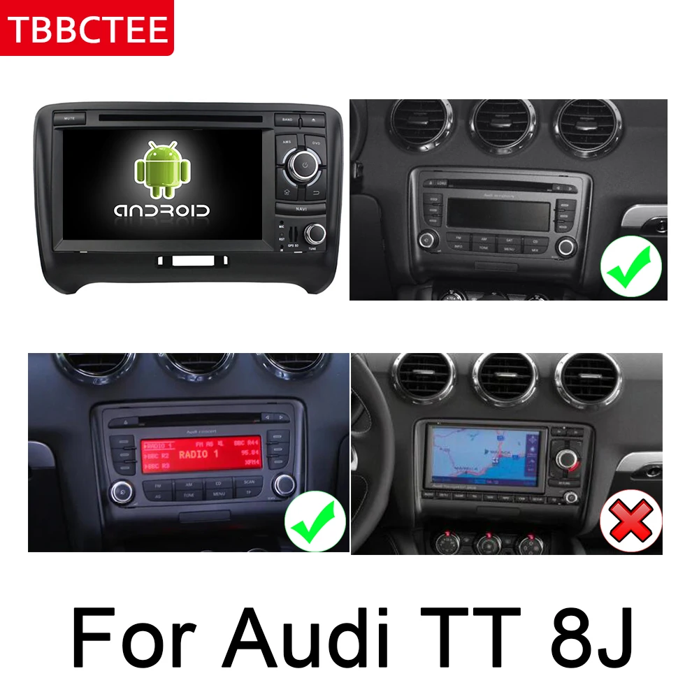 Автомобильный DVD-плеер MMI для Audi TT 8J 2006 ~ 2014 Android-плеер GPS-навигация мультимедийная