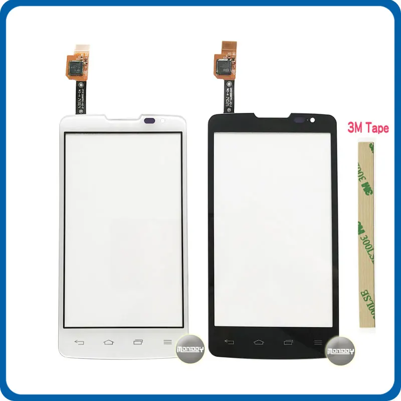

High Quality 4.3" For LG L60 X145 X135 Touch Screen Digitizer Sensor Outer Glass Lens Panel Black White+Tracking Code