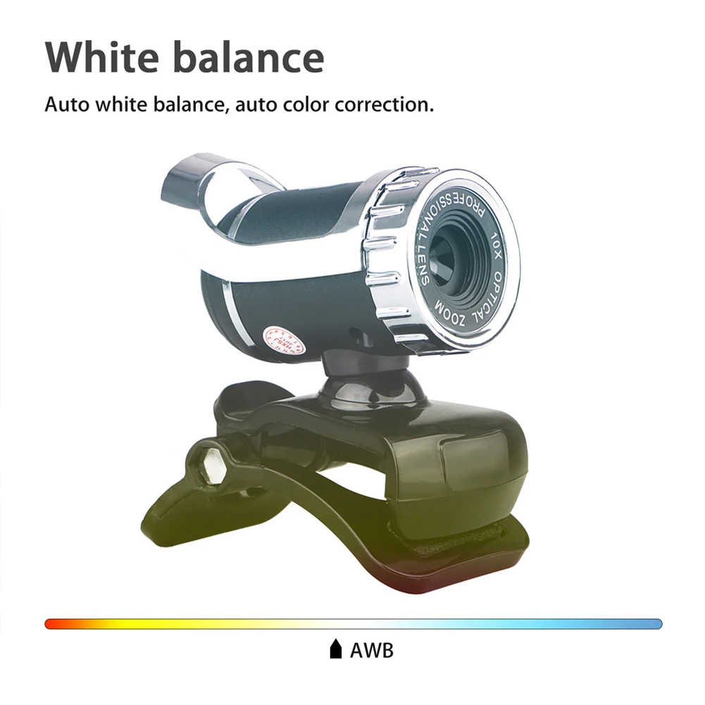 Зажим для ноутбука USB 2 0 HD веб камера звукопоглощающий микрофон ПК Настольная