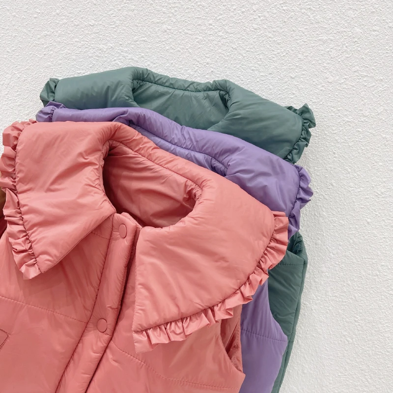 Chaleco bonito con escote de encaje para ni&ntilde;a, ropa para salir, para primavera y oto&ntilde;o, 1-7 a&ntilde;os-1