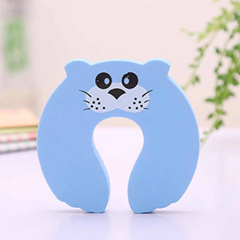 

1PC Kids Baby Cartoon Animal Jammers Stop Edge Corner Guards Door Stopper Holder lock baby Safety Finger Protector Random Color