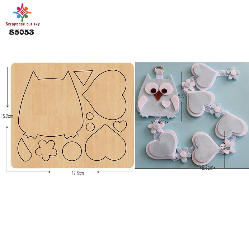 

Cute Animal S5053 Muyu new product wooden mold scrapbook mold, suitable for general-purpose machines in the market