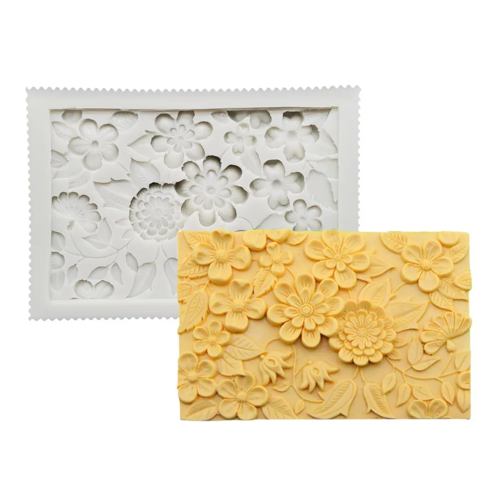 

Flower Silicone Cake Mold Sugarcraft Chocolate Decorating Wedding Dessert Baking Pastry Tools