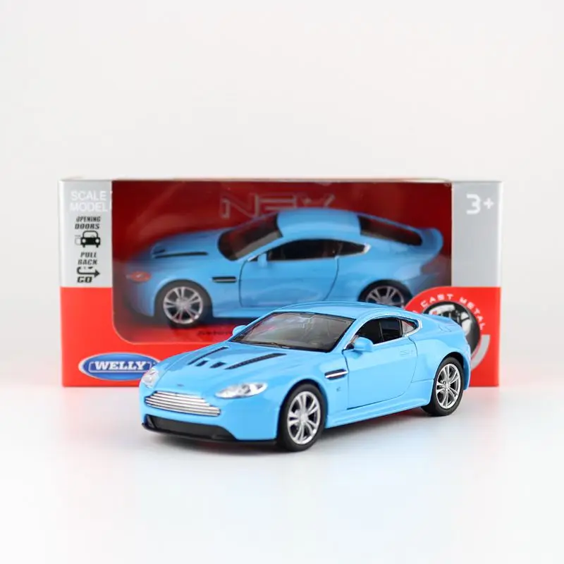 

WELLY игрушка/модель под давлением/Масштаб 1:36/Aston-Martin V12 Супер Спорт/тяговый автомобиль/образовательная Коллекция/подарок для детей