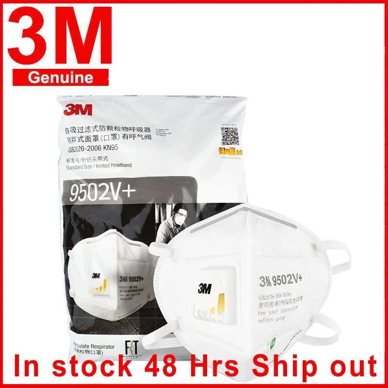 

25pcs/Lot 3M 9502V+ Mask KN95 Respirator Anti-haze Protective Masks Anti-particles Filter Material