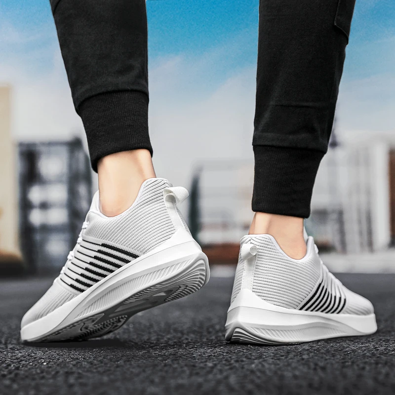 

2020 39 sport solid fashion trainers comfortable slip casual Men para causal sapatos Mens on sapato black sports zapatos mens s