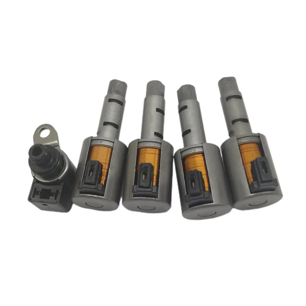 

New Transmission Solenoid Valve 5 Kit JF015E Gearbox Solenoid Valve Kit RE0F11A Automobile Accessories