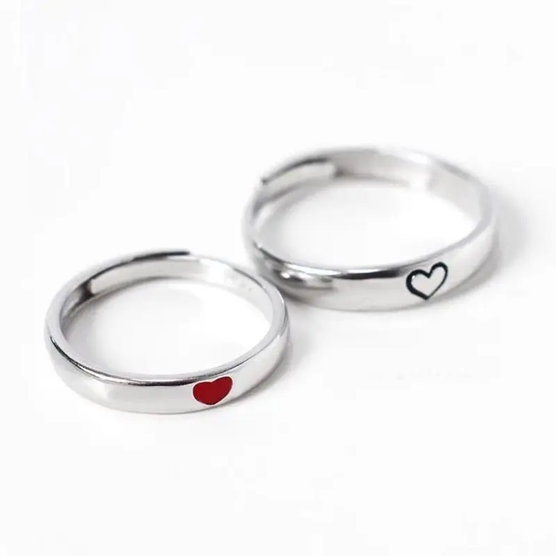 Кольцо для пары в форме сердца модное мужское и женское кольцо обручальное