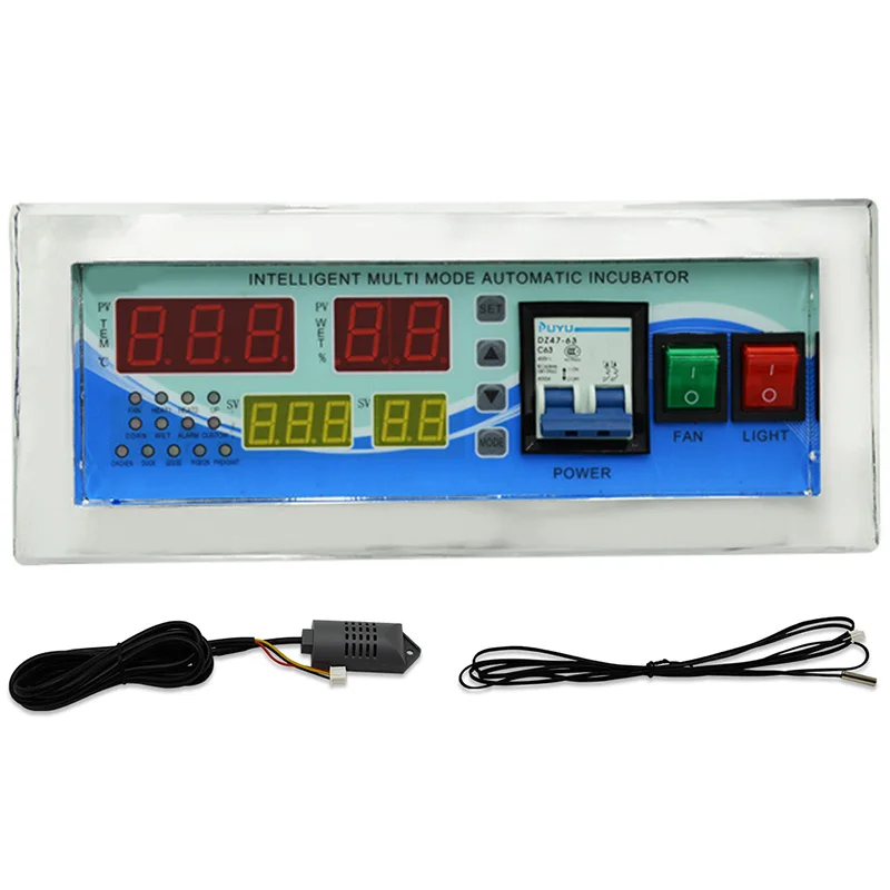 

XM-18E полный автоматический контроллер инкубатора яиц, многофункциональный контроллер, датчики температуры и влажности, контроллер инкубат...