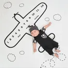 Новорожденный ребенок ежемесячный рост этап юбилей Одеяло фотография фоновый реквизит Одеяло Ткань памятный коврик