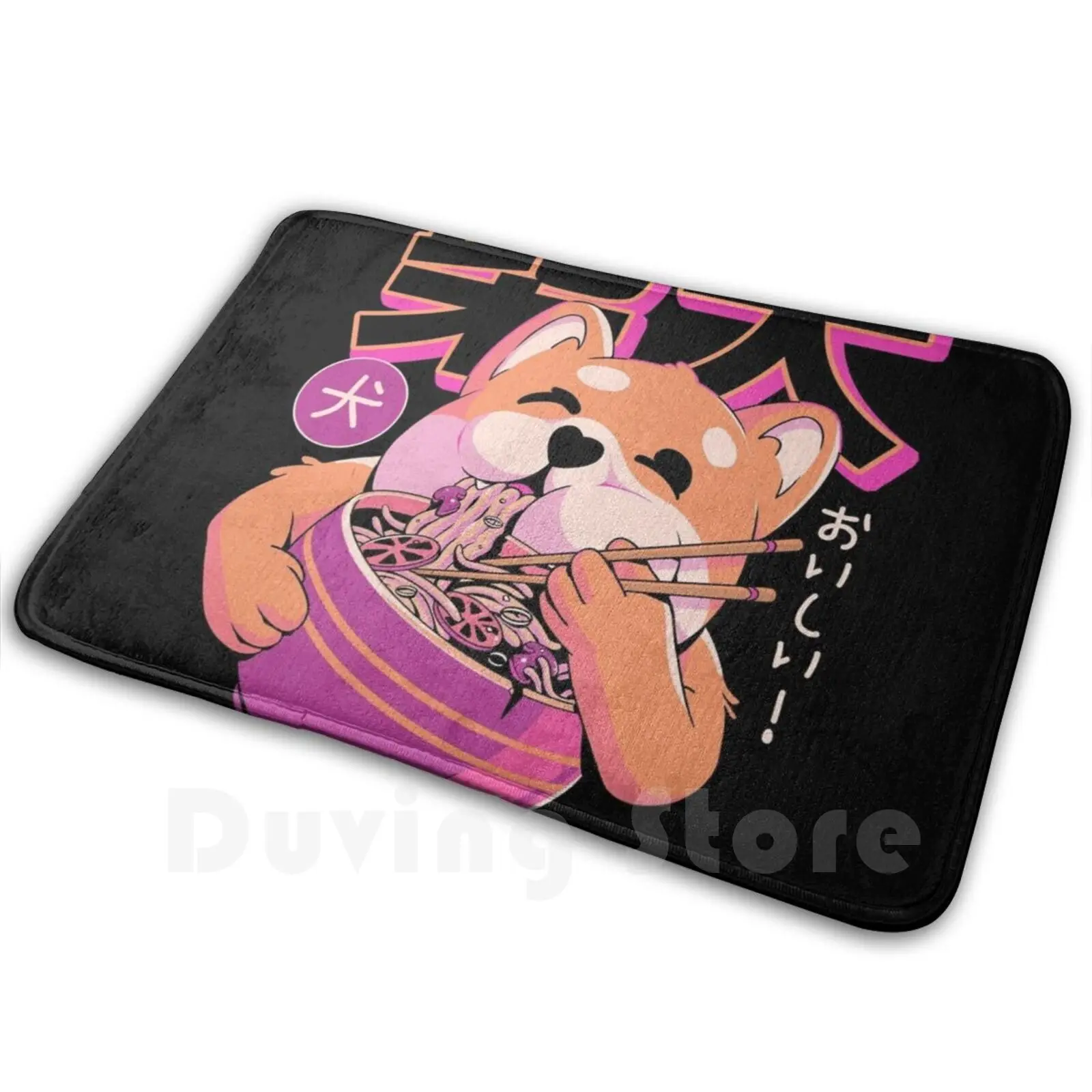 

Shiba Noodles Carpet Mat Rug Cushion Soft Non - Slip Noodles Cute Japan Japanese Kawaii Dog Shiba Shibainu Food Japanesefood