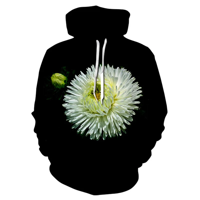 

Бесплатная доставка, свитшот для мужчин и женщин на весну и осень, худи с 3D принтом и цветами для мальчиков и девочек, куртка унисекс, повседн...