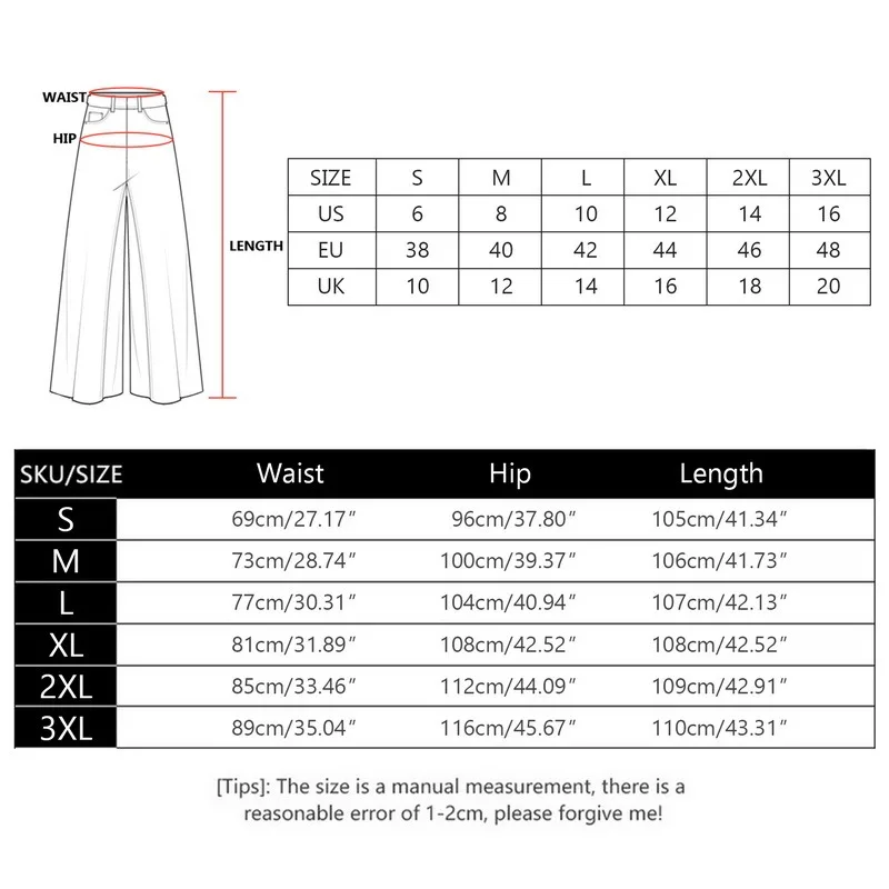 

Simple Students All-match Loose Fashion Harajuku Womens Chic Casual Women Solid Vintage High Waist Wide Leg Denim Trousers