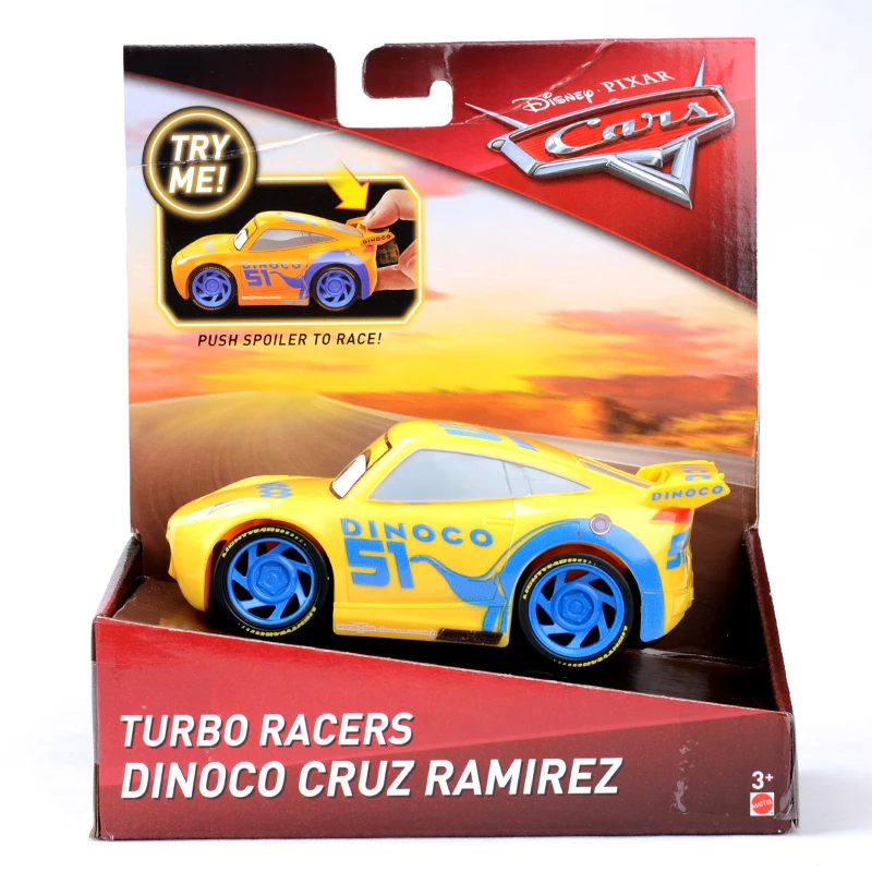 Disney Pixar Машинки 3 эластичный ускорения игрушечный автомобиль Lightning McQueen Cruz Ramirez