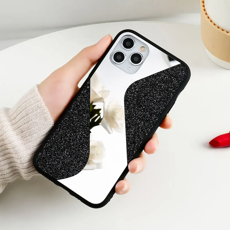 

Mirror Glitter Case For Iphone 12 Pro Max Case Luxury Silicon Fundas On Iphone 11 7 8 XR XS X 6 6s Plus 12Pro Mini Back Covers