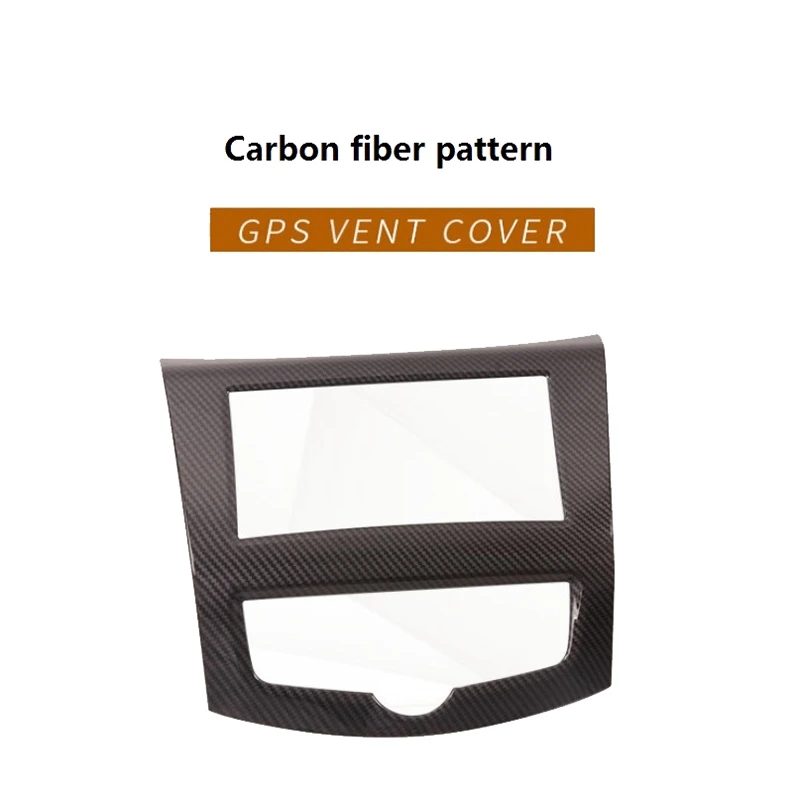 

2 Pcs Car Accessories: 1 Pcs GPS Navigation Panel Cover Frame Sticker & 1 Pcs Central Control Water Cup Holder Cover