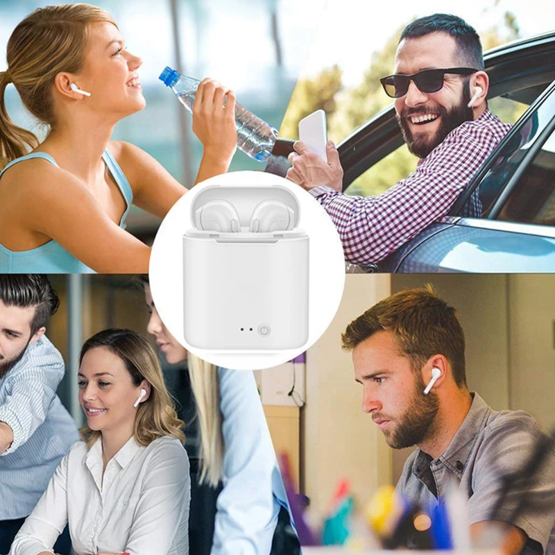 TWS Bluetooth наушники беспроводные с чехлом Power Bank для Huawei Honor 10i 8A 8S 7A 10 Lite 20S 9X Premium 20 Pro 8 9