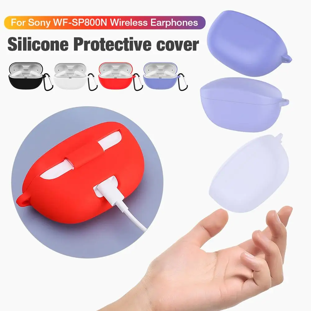 Силиконовый защитный чехол для наушников Sony WF SP800N Bluetooth беспроводных защитная