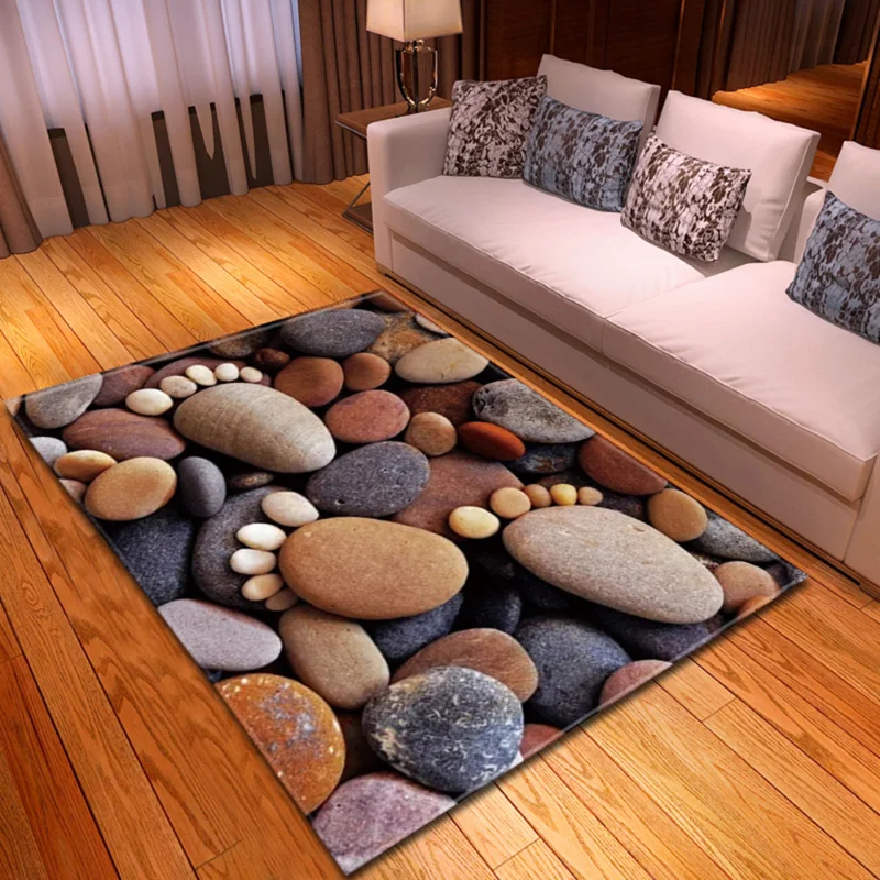 

Nordic Carpets for Living Room 3D Flannel Printing Pattern Bedroom Carpet Kids Room Rug Non-slip Decorative Bedside Mat