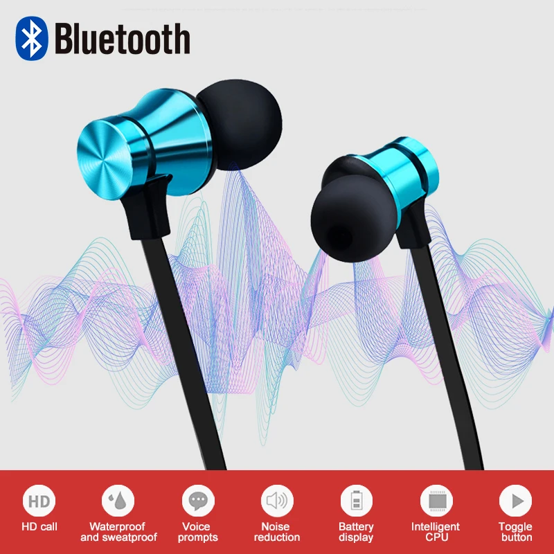 Магнитные Bluetooth-наушники беспроводные наушники Спортивная Bluetooth-гарнитура с