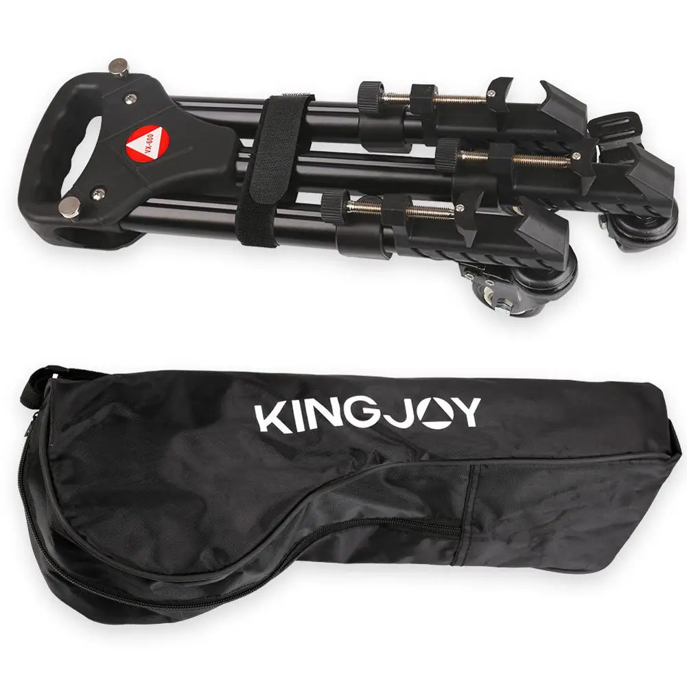 BEESCLOVER KINGJOY VX 600 Профессиональный Металлический трехколесные штатив Трипод с шкив