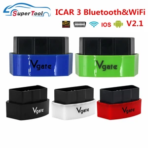 Автомобильный диагностический сканер Vgate Icar 3, ELM327 OBD2, Bluetooth Wi-Fi V2.1, для AndroidIOSПК