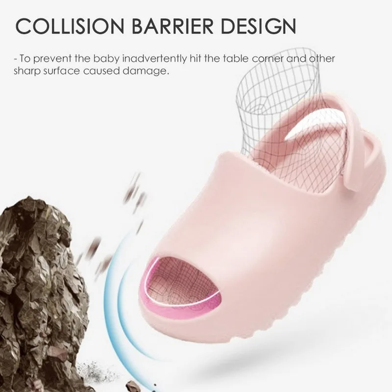 

Baby Toddler Kids Adults Slip-On Fashion Sandals Boys Girls Foam Beach Summer Slides Bone ResinChildren Lightweight Water Shoes