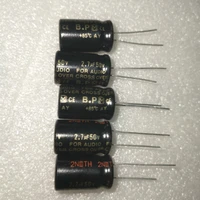 20pcs new matsushita for audio 50v2 7uf 12 5x20mm audio electrolytic capacitor non polar 2 7uf50v bp ay crossover 2 7uf 50v