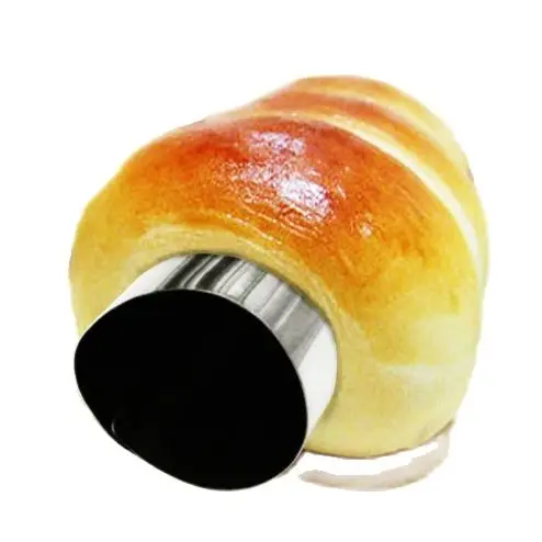 4pcs/set Bread Croissant Mold Baking Tools Stainless Steel Croissant Cone Tube Bread Baking Mold Tool Home Kitchen Appliances