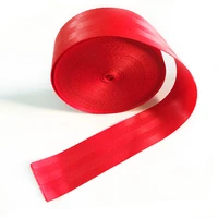 5cm width 2inch red 5m polyester nylon webbing tape diy car safety manual children safety seat backpack pet strap belt crafts