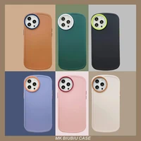 case for iphone 13 11 12 pro max xr xs max x simple pure color 2 in 1 shockproof soft tpu protective back phone cover cases