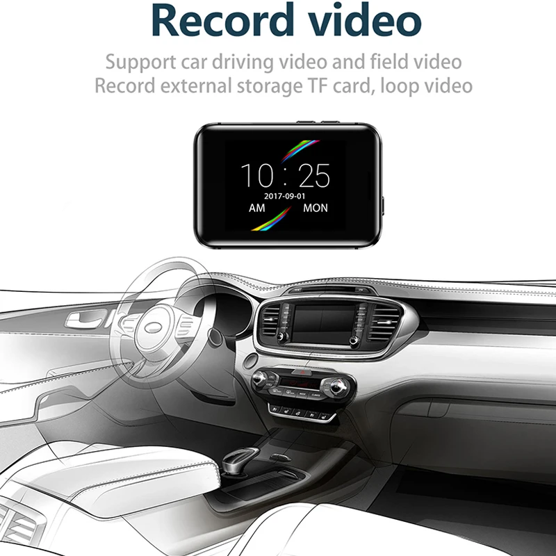 Мужские/женские Смарт-часы на Android вождение автомобиля видео музыка 2 дюймы лоток