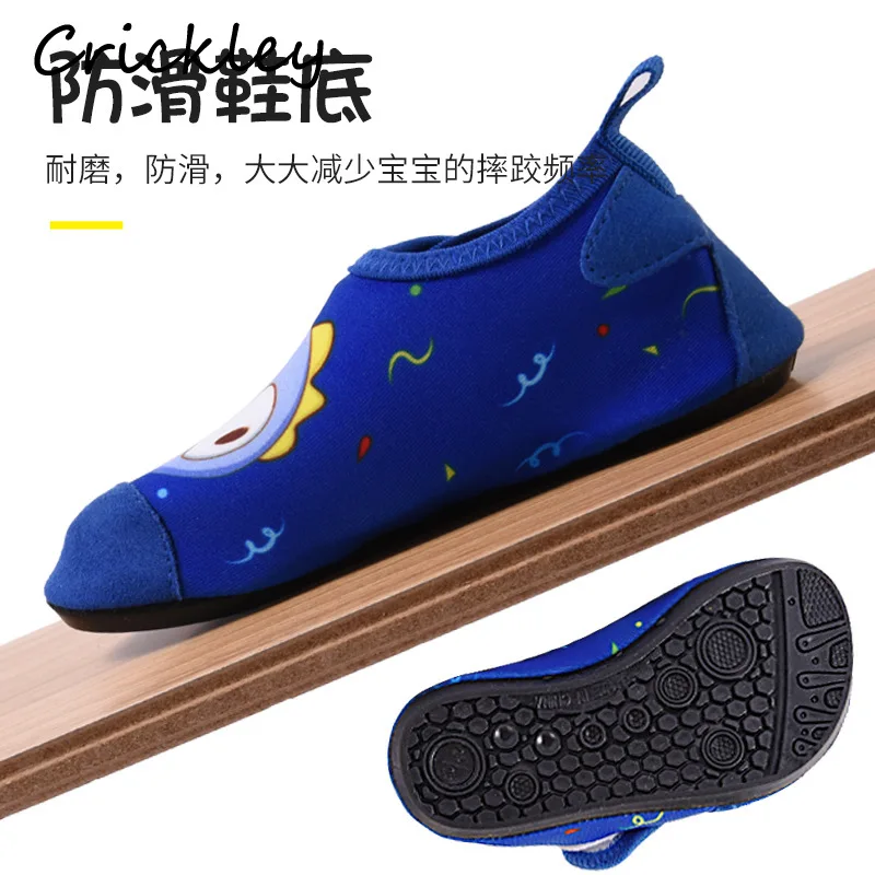 Шлепанцы детские для бассейна Нескользящие мультяшный рисунок единорога летняя