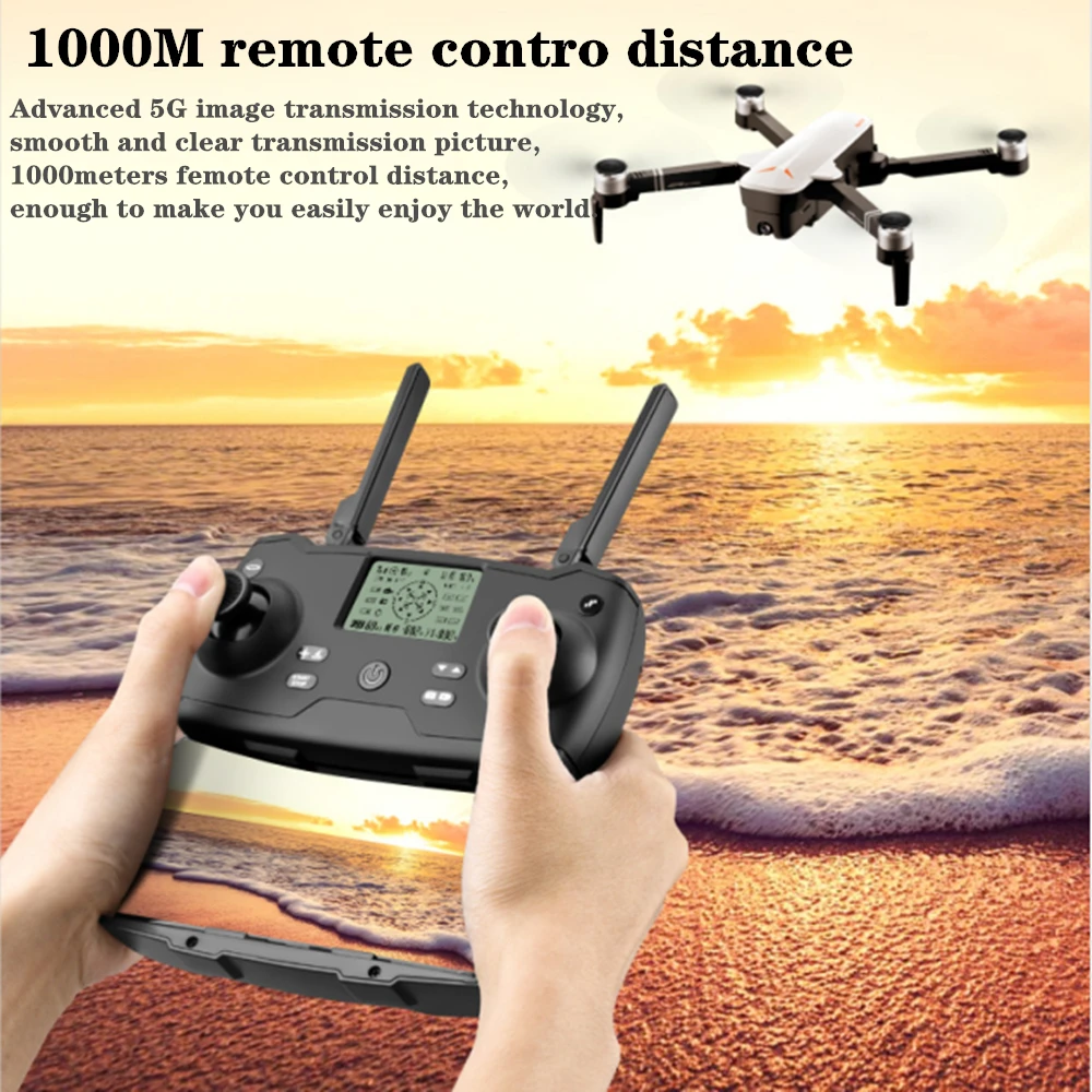 

RC Drone 8811 GPS with 5G 4K HD Dual Camera Gesture Foldable Control Quadcopter with Camera Flight 23mins Dron VS F11 B4W SG906