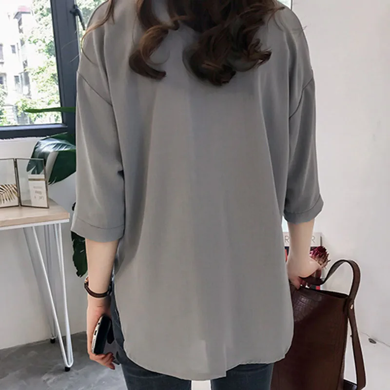 2XL 3XL 4XL размера плюс блузка летние топы для женщин модные женские блузки 2021 В