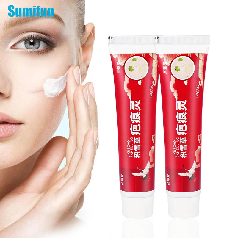 

1Pcs 60g Herbal Scar Removal Cream Remove Pregnancy Acne Burn Scar Skin Repair Ointment Moisturize Anti-Aging Firming Plaster