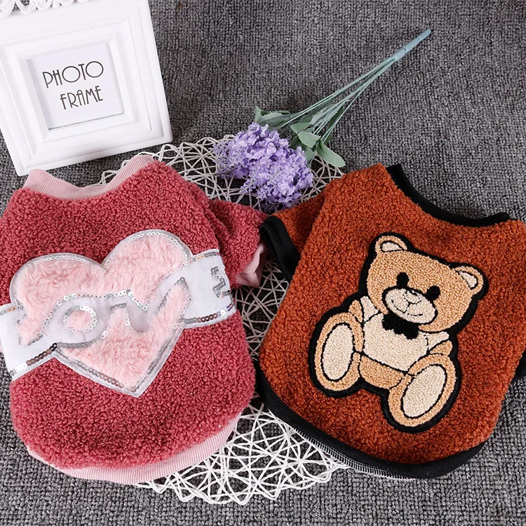 Winter Pet Clothes Cat Dog Clothes For Small Dogs Fleece Keep Velvet Warm Dog Clothing Coat Jacket Sweater Pet Costume For Dogs