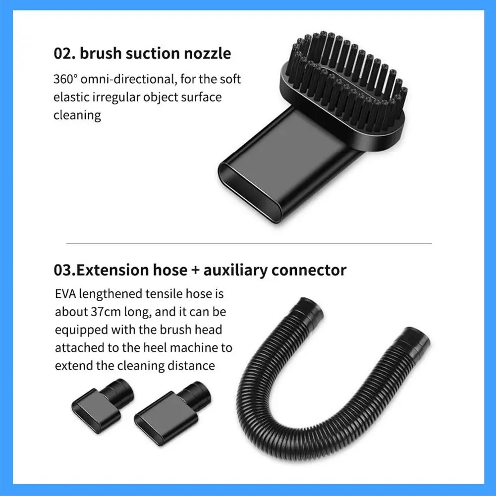 120 Вт автомобильный пылесос с низким уровнем шума легкий портативный Мощное