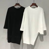 100 cotton oversized 2xl irregular novelty creative fall long sleeve woman t shirt korean fashion white top 2021 new streetwear