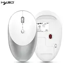 Беспроводная Bluetooth-мышь с тремя режимами, эргономичная оптическая Бесшумная мышь для ноутбука HXSJ T36, ПК, офиса